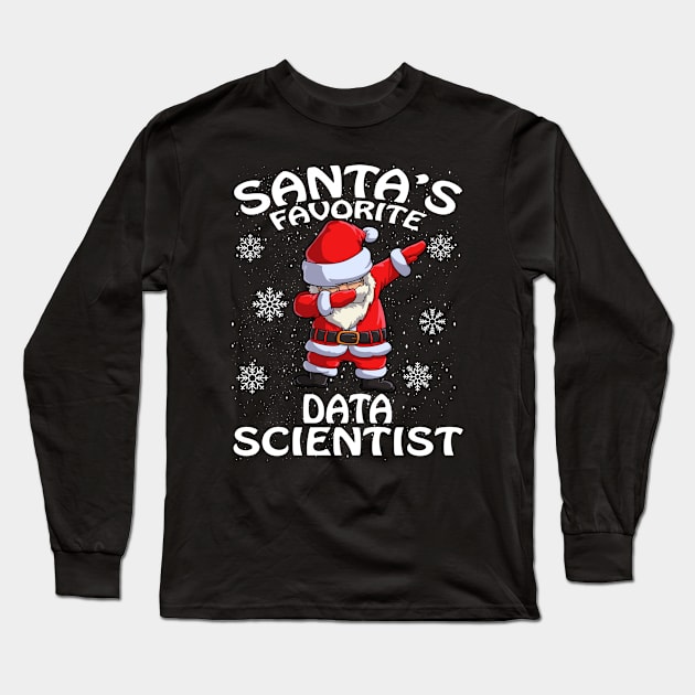 Santas Favorite Data Scientist Christmas Long Sleeve T-Shirt by intelus